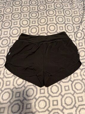 Women's Black Athletic Running Shorts